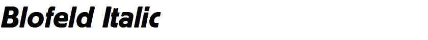 Blofeld Italic