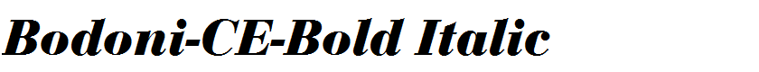 Bodoni-CE-Bold Italic