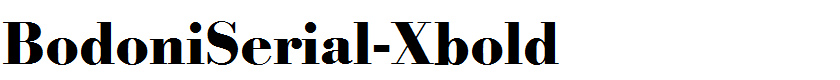 BodoniSerial-Xbold