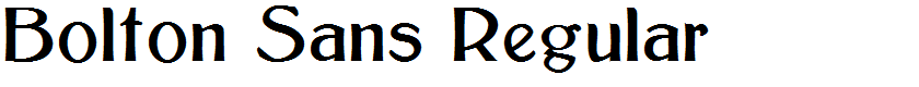 Bolton Sans Regular