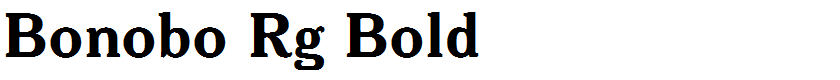 Bonobo Rg Bold