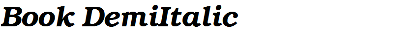 Book DemiItalic