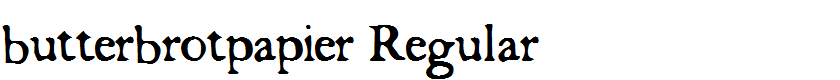 butterbrotpapier Regular