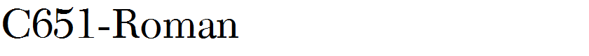 C651-Roman