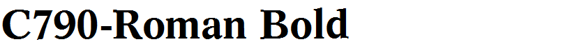 C790-Roman Bold