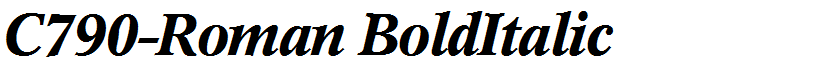 C790-Roman BoldItalic