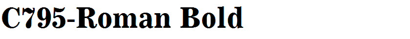 C795-Roman Bold