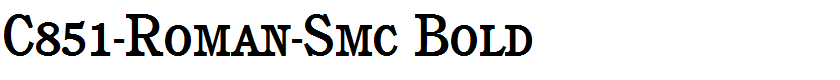 C851-Roman-Smc Bold