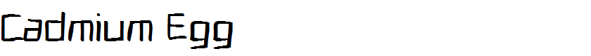 Cadmium Egg