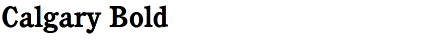 Calgary Bold