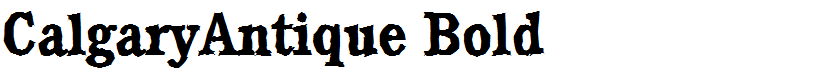 CalgaryAntique Bold