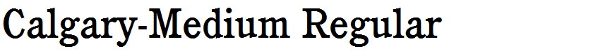 Calgary-Medium Regular