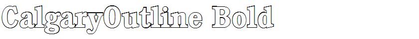 CalgaryOutline Bold