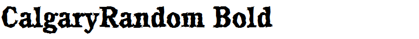 CalgaryRandom Bold