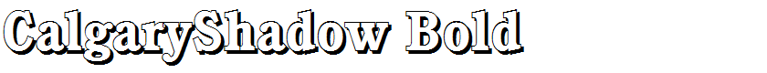 CalgaryShadow Bold