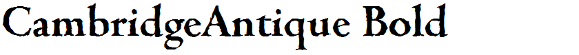 CambridgeAntique Bold