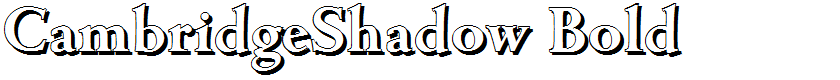 CambridgeShadow Bold
