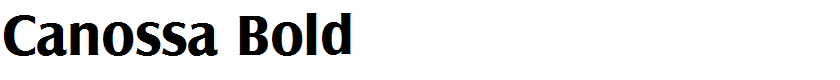 Canossa Bold