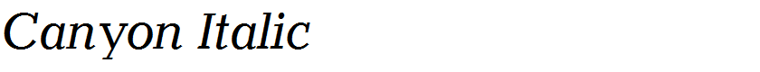 Canyon Italic