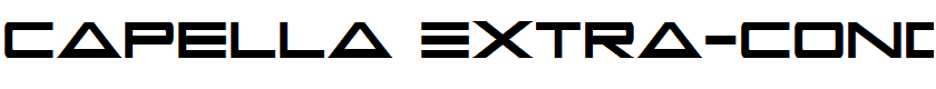 Capella Extra-condensed Extra-condensed