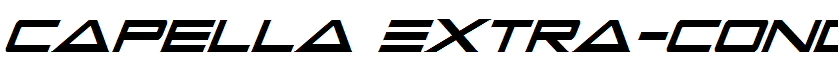 Capella Extra-condensed Italic Extra-condensed Italic