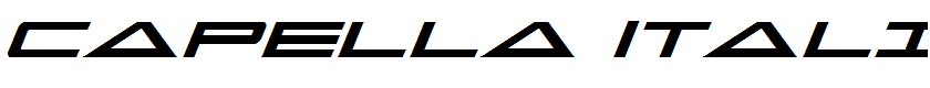 Capella Italic Italic