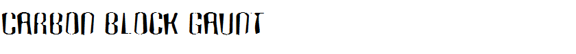 Carbon Block Gaunt