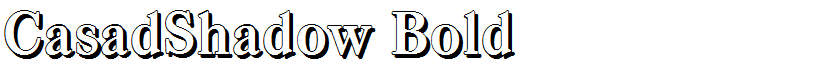CasadShadow Bold