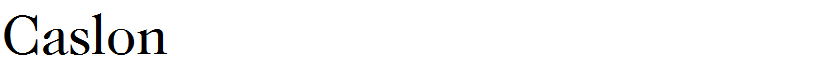 Caslon