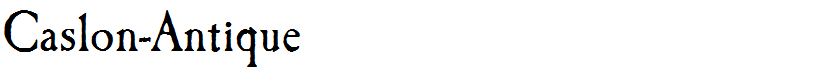 Caslon-Antique