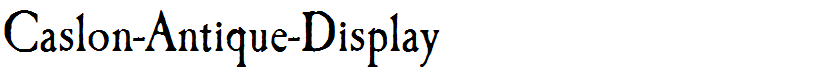 Caslon-Antique-Display