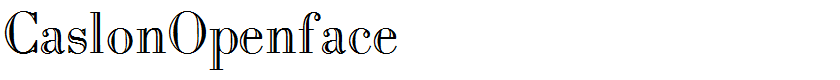 CaslonOpenface