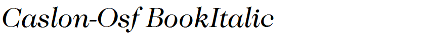 Caslon-Osf BookItalic