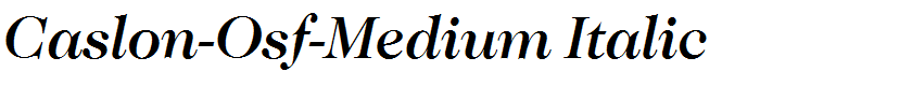 Caslon-Osf-Medium Italic