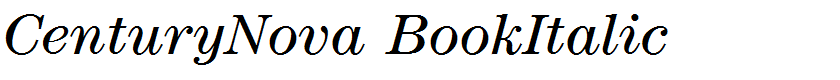 CenturyNova BookItalic
