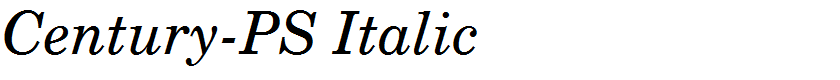 Century-PS Italic