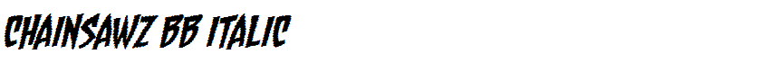 Chainsawz BB Italic