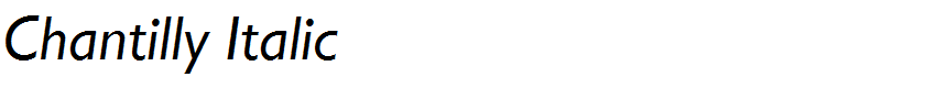 Chantilly Italic