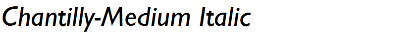 Chantilly-Medium Italic
