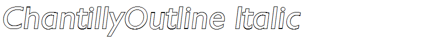 ChantillyOutline Italic