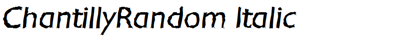 ChantillyRandom Italic