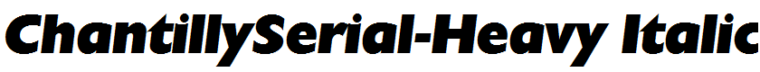 ChantillySerial-Heavy Italic