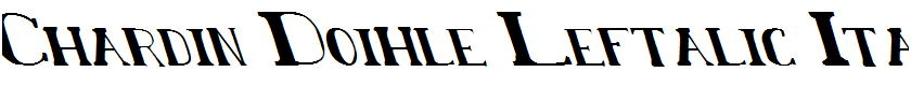 Chardin Doihle Leftalic Italic