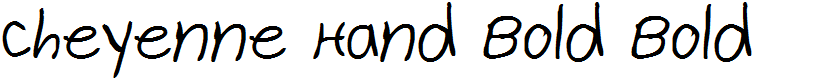 Cheyenne Hand Bold Bold