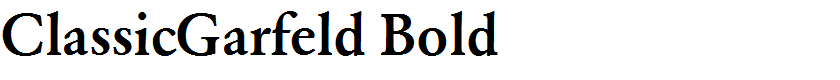 ClassicGarfeld Bold