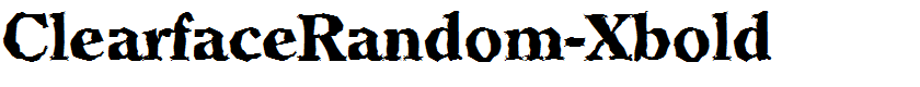 ClearfaceRandom-Xbold