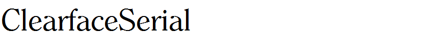 ClearfaceSerial