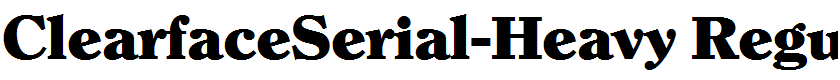 ClearfaceSerial-Heavy Regular