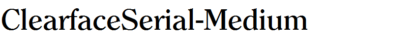 ClearfaceSerial-Medium