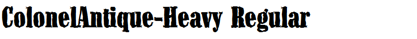 ColonelAntique-Heavy Regular